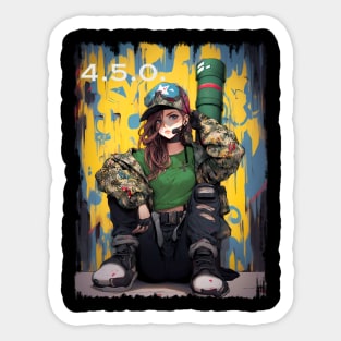 Ukrainian military girl 4.5.0 Sticker